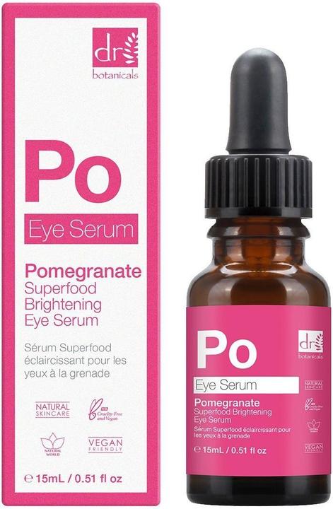 Image du produit Dr Botanicals POMEGRANATE SUPERFOOD sérum éclaircissant pour les yeux 15 ml (Soin des yeux Sérum, 15 ml)