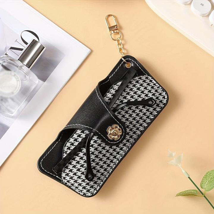 Produktbild Only-Bags.Store Einfaches Brillenetui aus PU-Leder mit Kette - modernes und minimalistisches Design für Tragbarkeit