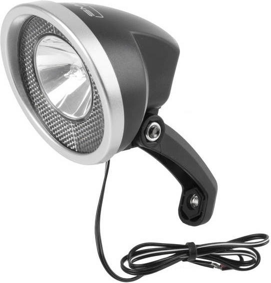 Produktbild smart fahrradlicht mit dynamo vorne an der halogengabel 10 lux on-off
