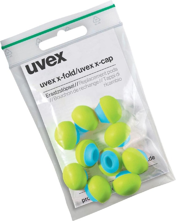 Uvex Safety Replacement earplugs for earpieces (5 x)