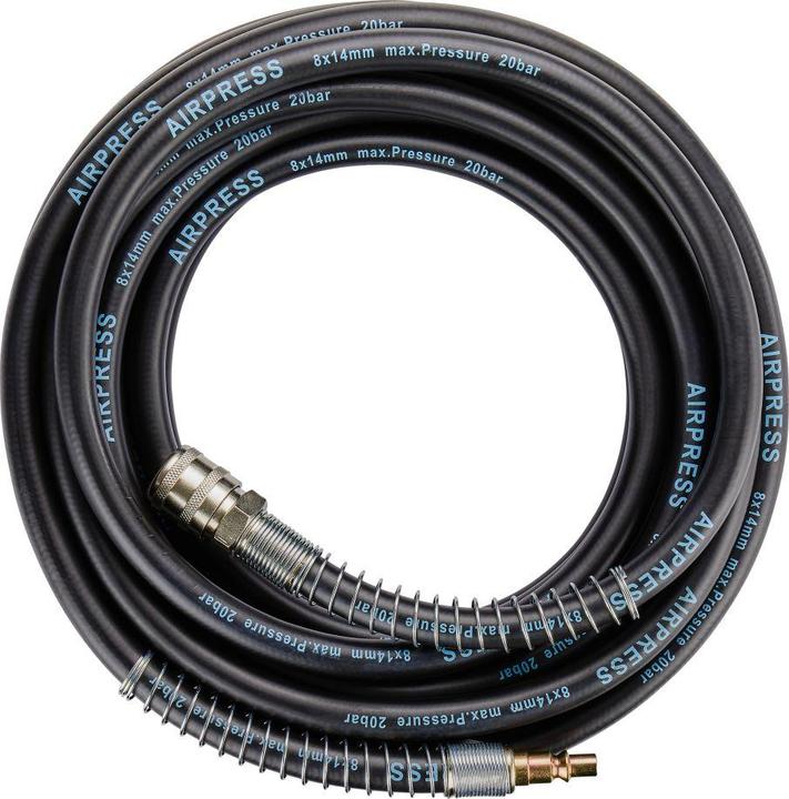 Airpress Extension hose 10m 8x14mm 1/4 EURO nitrile, with quick coupling
