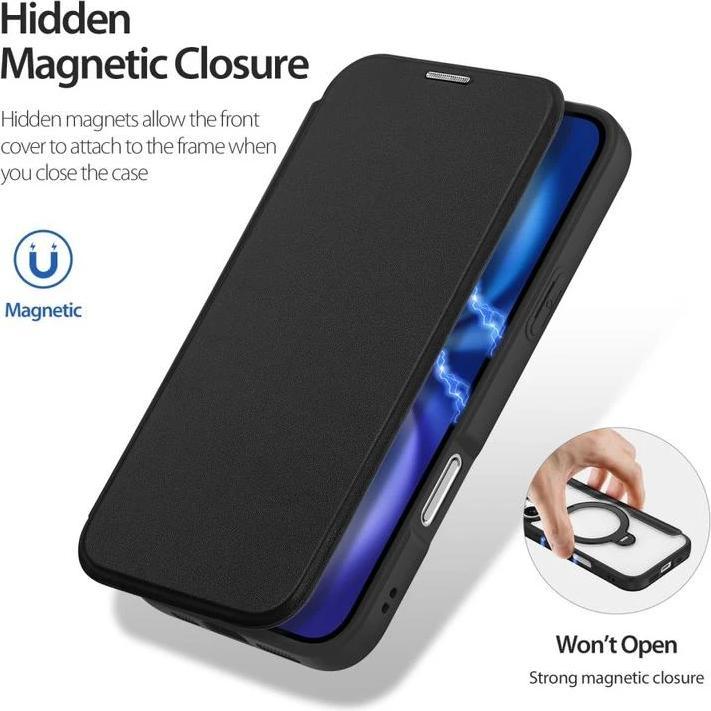 Produktbild Dux Ducis Skin X Pro 360° Ring Stand Series Lederhülle (Apple iPhone 17)