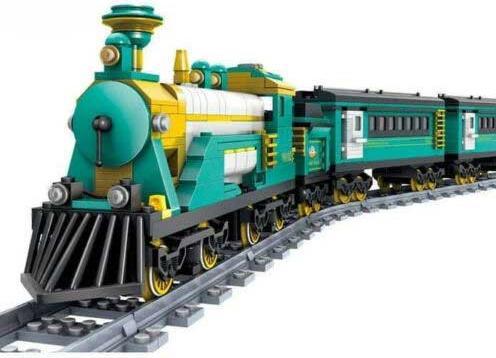 Kazi Locomotiva a vapore con vagoni merci