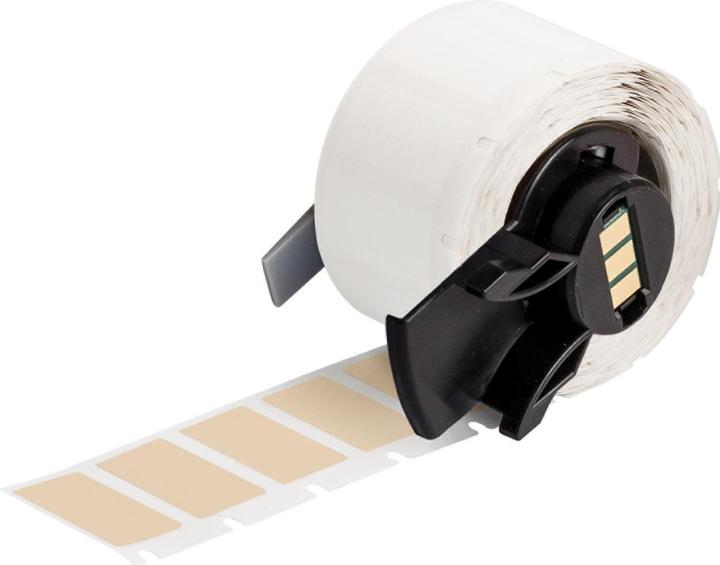 Actual product image Brady M6-17-724, polyimide, beige, matt, 25.40 x 12.70 mm, permanent (500 units)