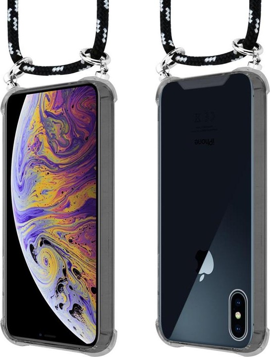Produktbild Cadorabo TPU Handy Kette SILBER Cover