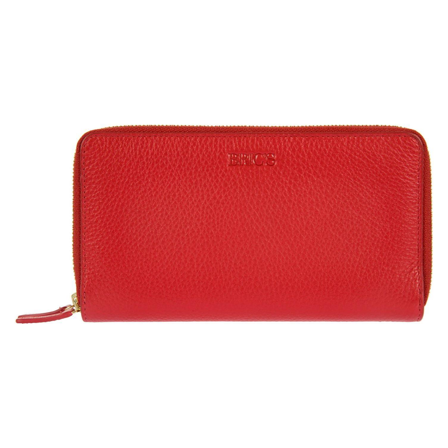 Brics, Damen, Portemonnaie, Marmolada Geldbörse Rfid Leder 18, 5 Cm, Rot