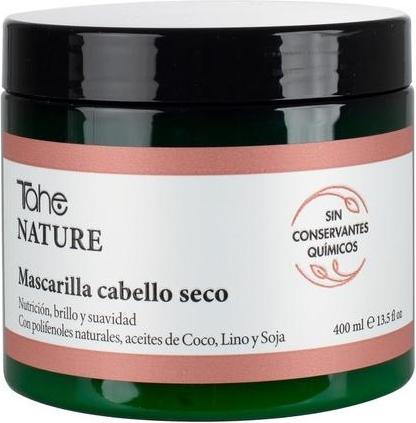 Actual product image Tahe Nature Hair Mask for Dry Hair with Natural Polyphenols, Coconut Oils, Flax, and Soybean Oil 400 (400 ml)