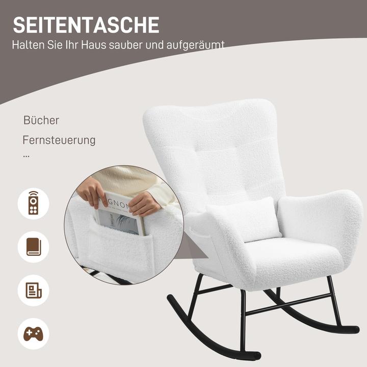 Image du produit Homcom Fauteuil à bascule