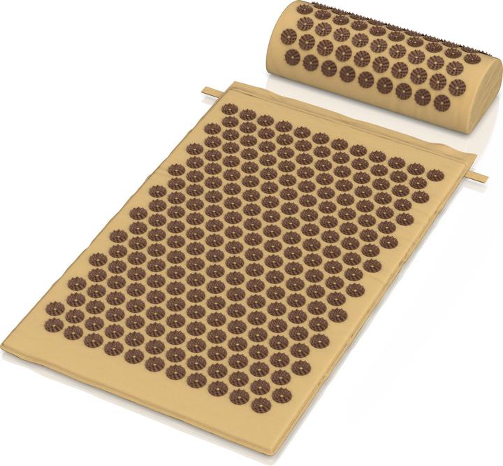 Mybeo Akkupressurmatte für Massagen 68x42 cm, inkl. Tragetasche, hilft gegen Kopfschmerzen und Migräne