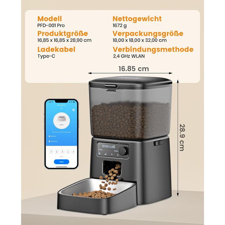 Image du produit Oneisall Distributeur automatique de nourriture (3.50 l)