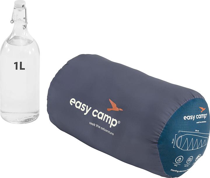 Produktbild Easy Camp Schlafsack Starling Mummy Blue 8?C (dunkelblau/grau, Modell 2025) (210 cm)