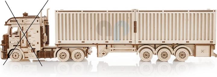 Produktbild Eco Wood Art 3D Holz Modellbausatz - Containerauflieger für Road King Sattelschlepper
