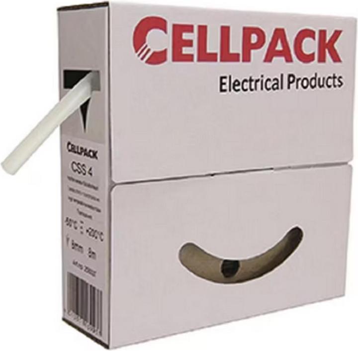 Produktbild CellPack Silikonschlauch SB CSS 12mm transparent 8m Abrollbox (Kabelschlauch, 800 cm)