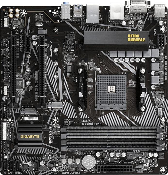 Image du produit Gigabyte B550M DS3H (AM4, AMD B550, mATX)