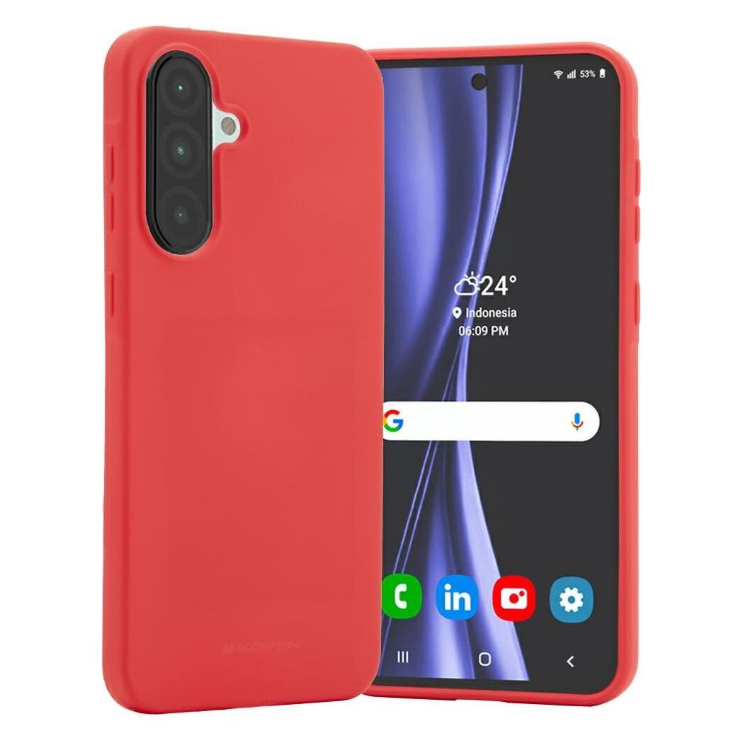 Mercury Etui Soft A56 A566 czerwony/red (Samsung Galaxy A56), Smartphonehoes, Rood