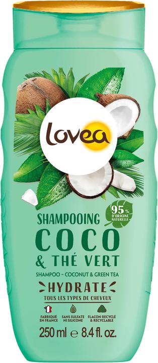 Actual product image Lovea Shampoo green tea coconut (250 ml, Liquid shampoo)