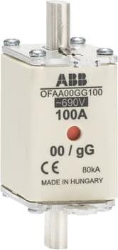 Produktbild ABB OFAA00GG125 NH-Sicherung NH 00 125A 690V GG 1SCA022724R0610 (125 A)