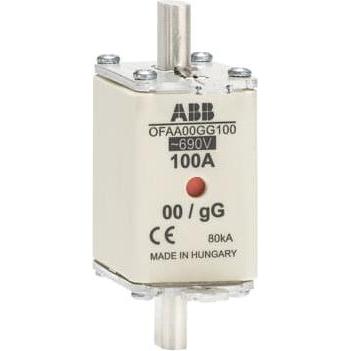 ABB, Fusibile, OFAA00GG100 Fusibile NH 00 100A 690V GG 1SCA022700R9520 (100 A)
