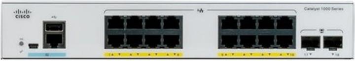 Productafbeelding Cisco PoE+ schakelaar C1000-16P-E-2G-L 16 poorten (16 Havens)
