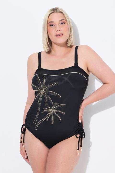 Image du produit Ulla Popken Maillot de bain polyvalent à bonnets souples, bretelles amovibles, matière recyclée (44)