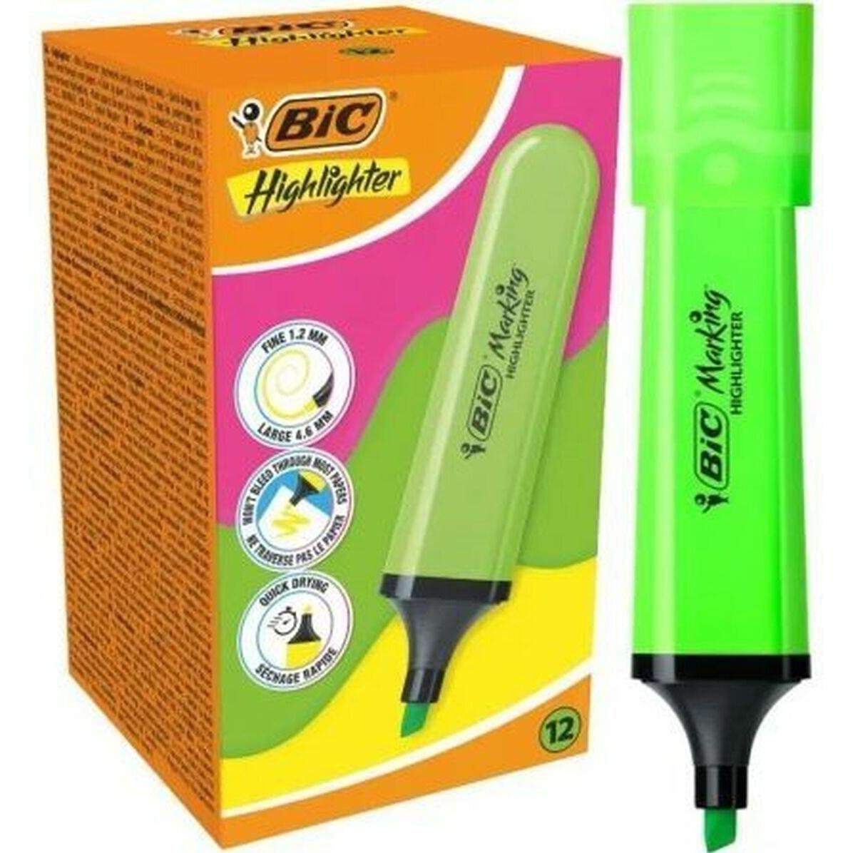 Bic, Evidenziatori, Textmarker neongrün (12 Stk) (12 x)