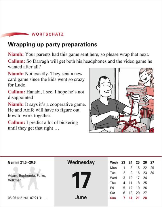 Image du produit Harenberg Calendrier linguistique anglais (12,5 x 16 cm)