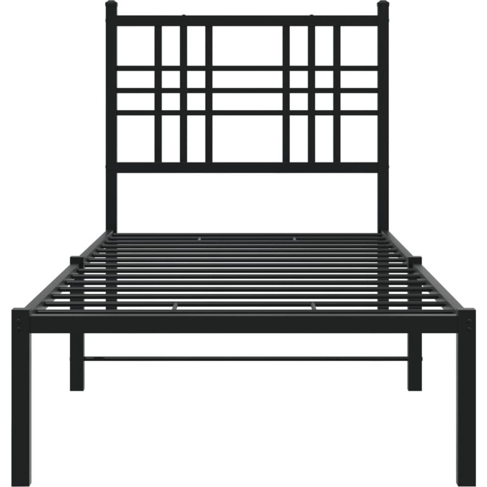 Thumbnail - VidaXL, Bett, Bettgestell mit Kopfteil (90 x 190 cm)