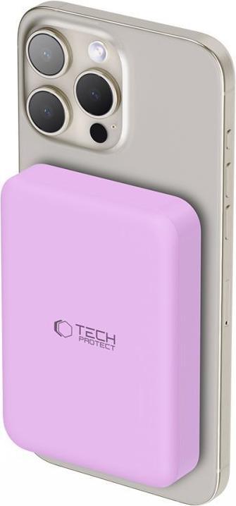 Actual product image Tech-Protect LifeMag MagSafe PB11 10000mAh Power Bank - Pink (10000 mAh, 15 W)