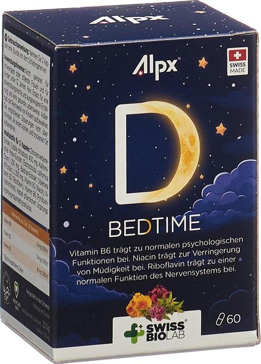 Actual product image Alpx BEDTIME Kaps Ds 60 Capsules (60 Piece, Capsules, 51 g)