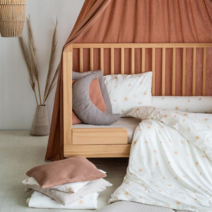 Actual product image Julius Zöllner Canopy made of cotton muslin, dune