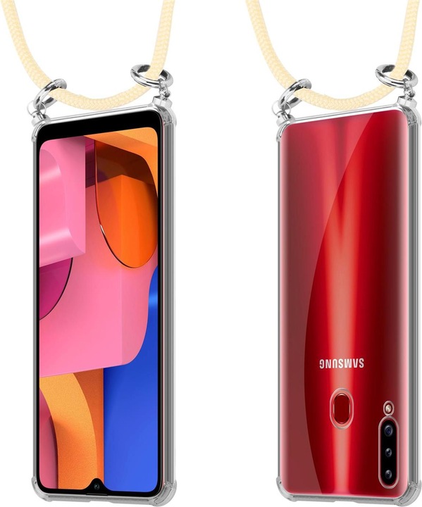 Produktbild Cadorabo TPU Handy Kette SILBER Cover