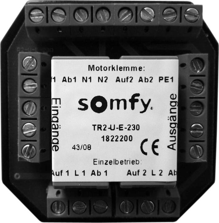 Actual product image somfy Isolating relay TR2-U-E-230 UP f. Two drives Isolating relay blind 3660849560669