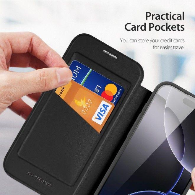 Produktbild Dux Ducis Skin X Pro Hülle für iPhone 17 Pro Max mit Wallet, MagSafe kompatibel - Schwarz (Apple iPhone 17 Pro Max)