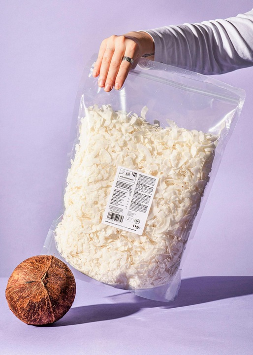 Actual product image KoRo Organic dried coconut strips, no added sugar (1000 g)