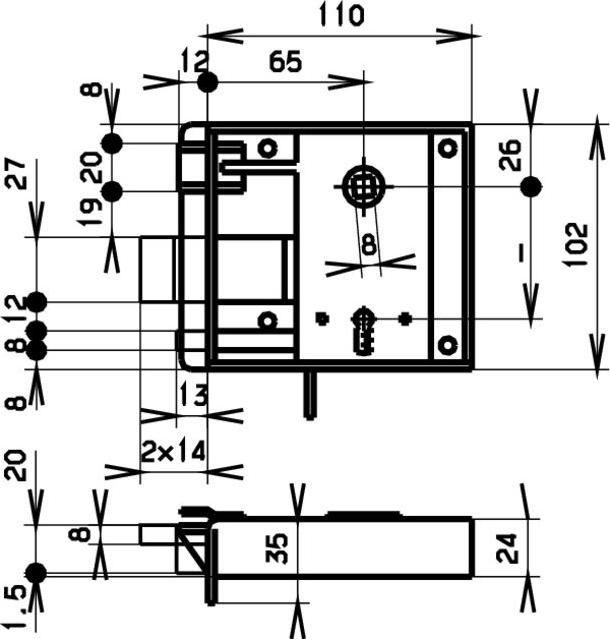 Actual product image Schänis Room door locks