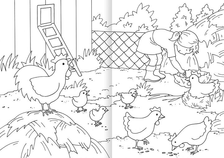 Actual product image Coloring book from 3 years - Farm