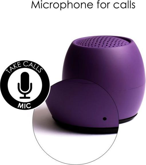 Produktbild Boompods Zero Bluetooth® Lautsprecher Freisprechfunktion, stossfest, Wasserfest Lila (5 h, Akkubetrieb)