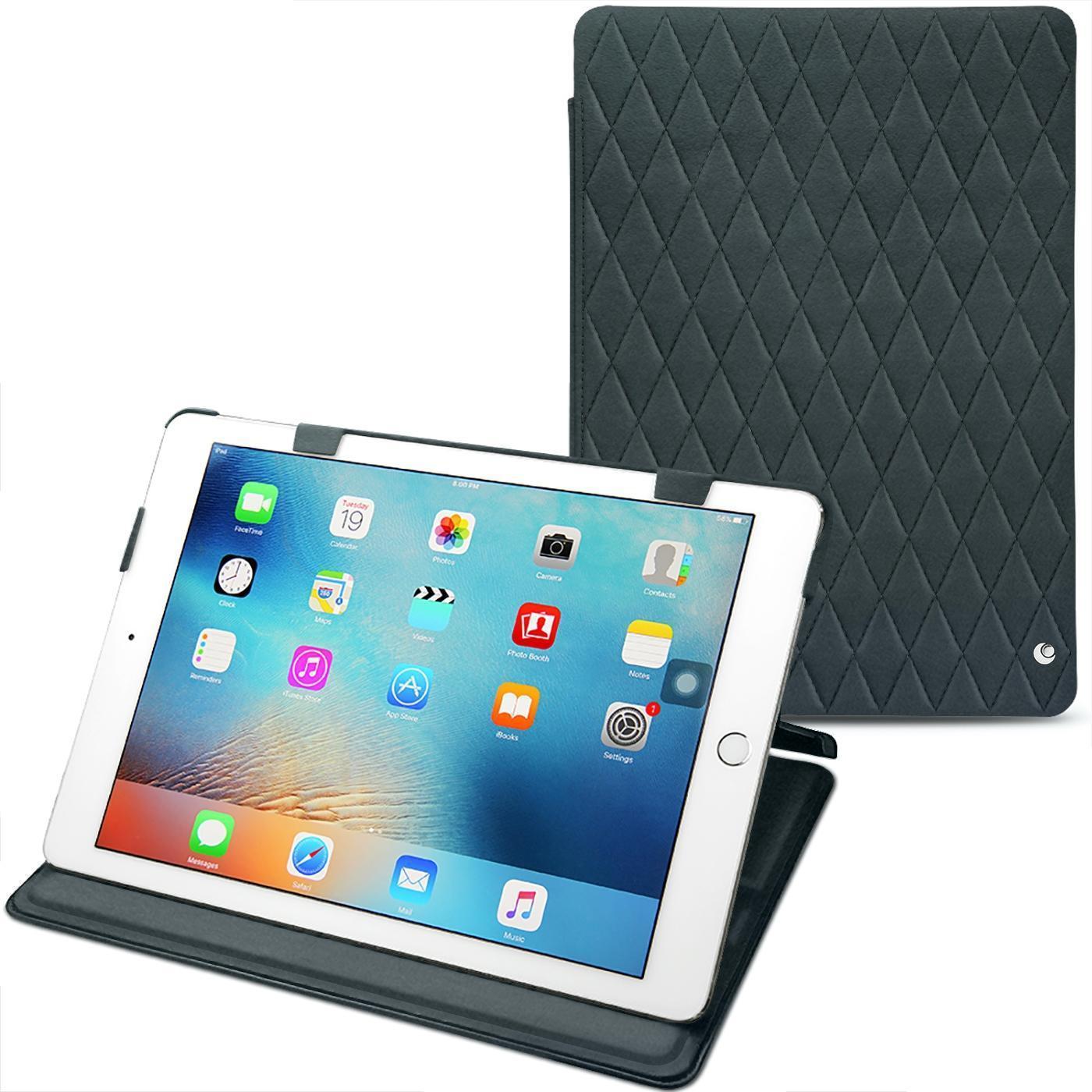 Noreve Lederschutzhülle horizontal (iPad Pro 9.7 2016 (1. Gen)), Tablet Hülle, Blau