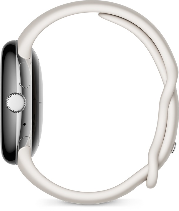 Actual product image Google Active wristband for Pixel Watch size S L (Stainless steel, Fluoroelastomer)