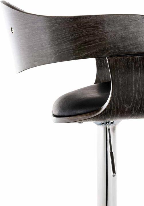 Actual product image CLP Kingston bar stool, black/grey