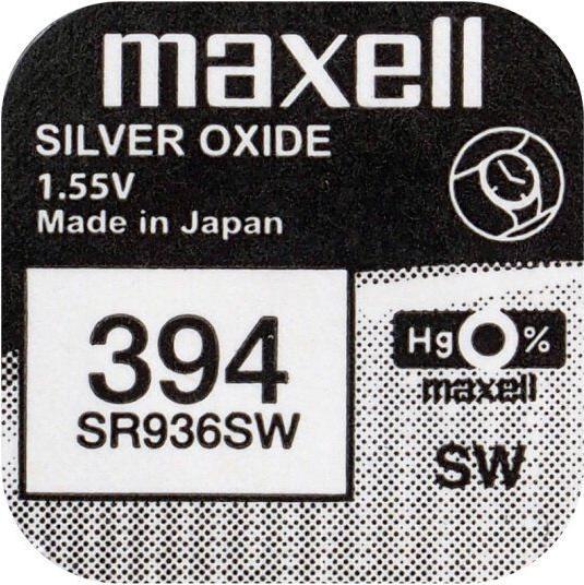 Actual product image Maxell 394 / SR936SW (1 pcs., SR45, 71 mAh)