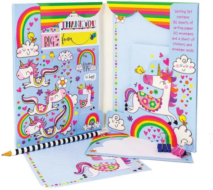 Produktbild Rachel Ellen Briefpapierset Unicorn (1 Stk.)
