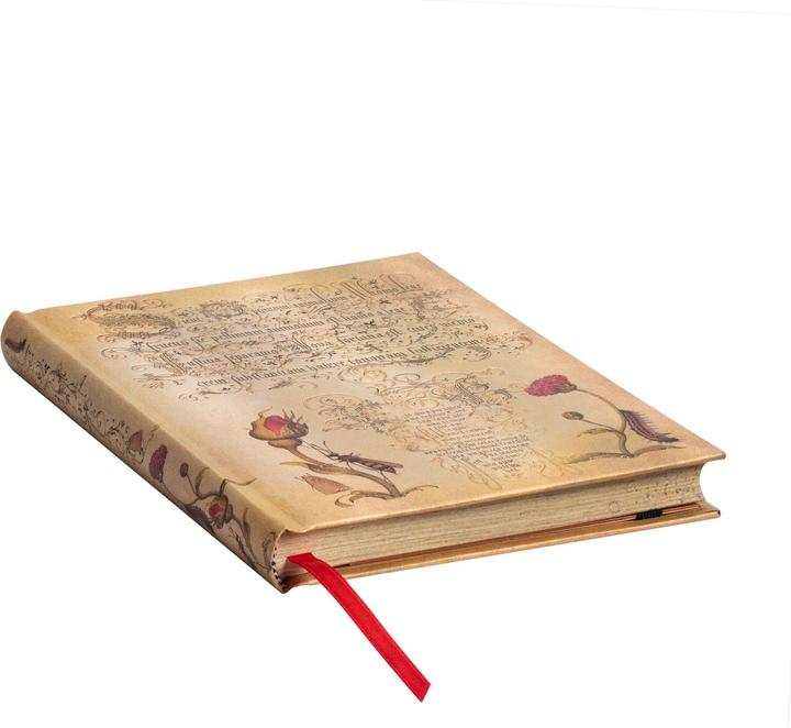 Produktbild Paperblanks Notizbuch Flämische Rose 13 x 18 cm, Liniert (13 x 18 cm, Liniert, Harter Einband)