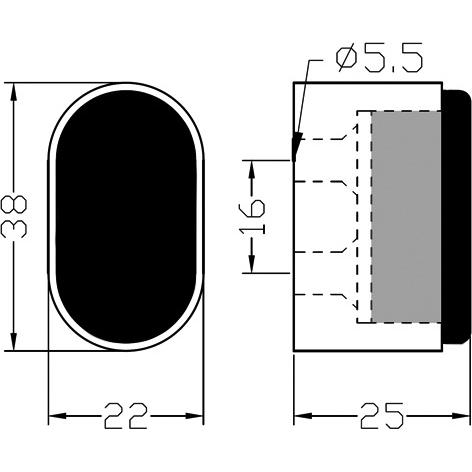 Thumbnail - Hermeta, Türstopper, Wandtürpuffer (1 Stück)