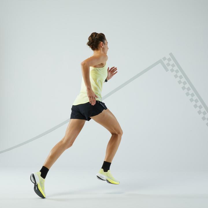 Produktbild Kiprun Lauf-Tanktop Damen nahtlos - Run 500 Comfort gelb (M)