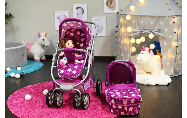 Produktbild Knorrtoys Puppenwagen Coco - star dark pink