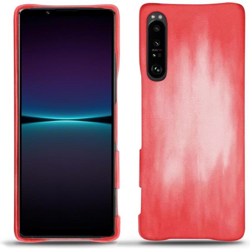 Noreve Lederschutzhülle (Sony Xperia 1 IV), Smartphone Hülle, Rosa