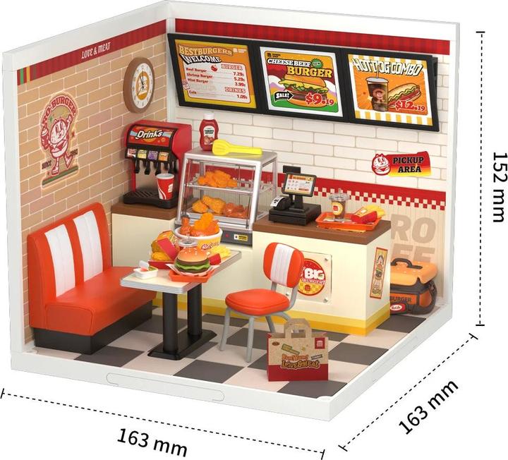 Actual product image Robotime Yum Yum Burgers