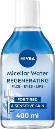 Produktbild NIVEA Regenerierendes Serum Infused Micellar Water 400ml mit Aminosäure 5% Panthenol und Squalan Gent (Mizellenwasser, 400 ml)