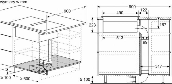 Image du produit Bosch Hausgeräte PVS611B16E (59.20 cm, Table de cuisson électrique)